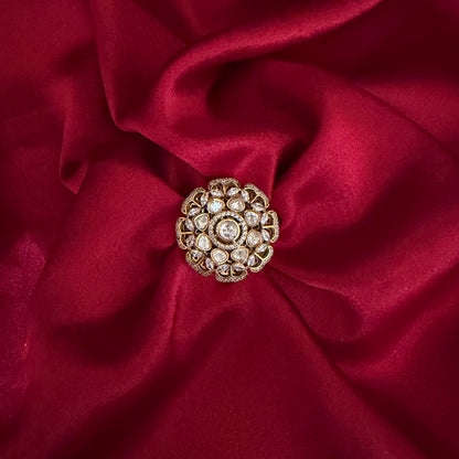 Gul Bloom Kundan Ring