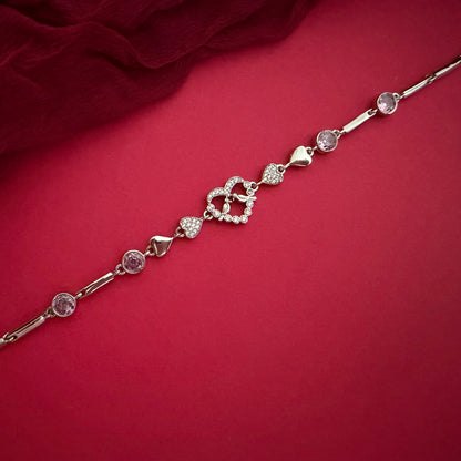 Sparkling Heart Bracelet