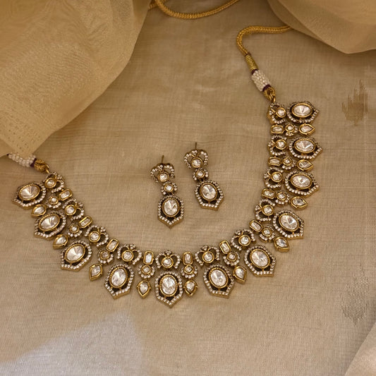 Nayantara Moissanite Necklace Set