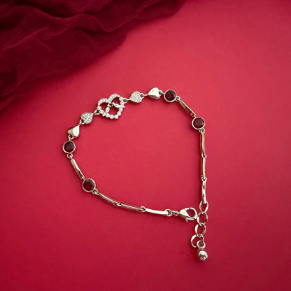 Sparkling Heart Bracelet