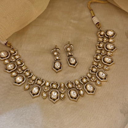 Nayantara Moissanite Necklace Set