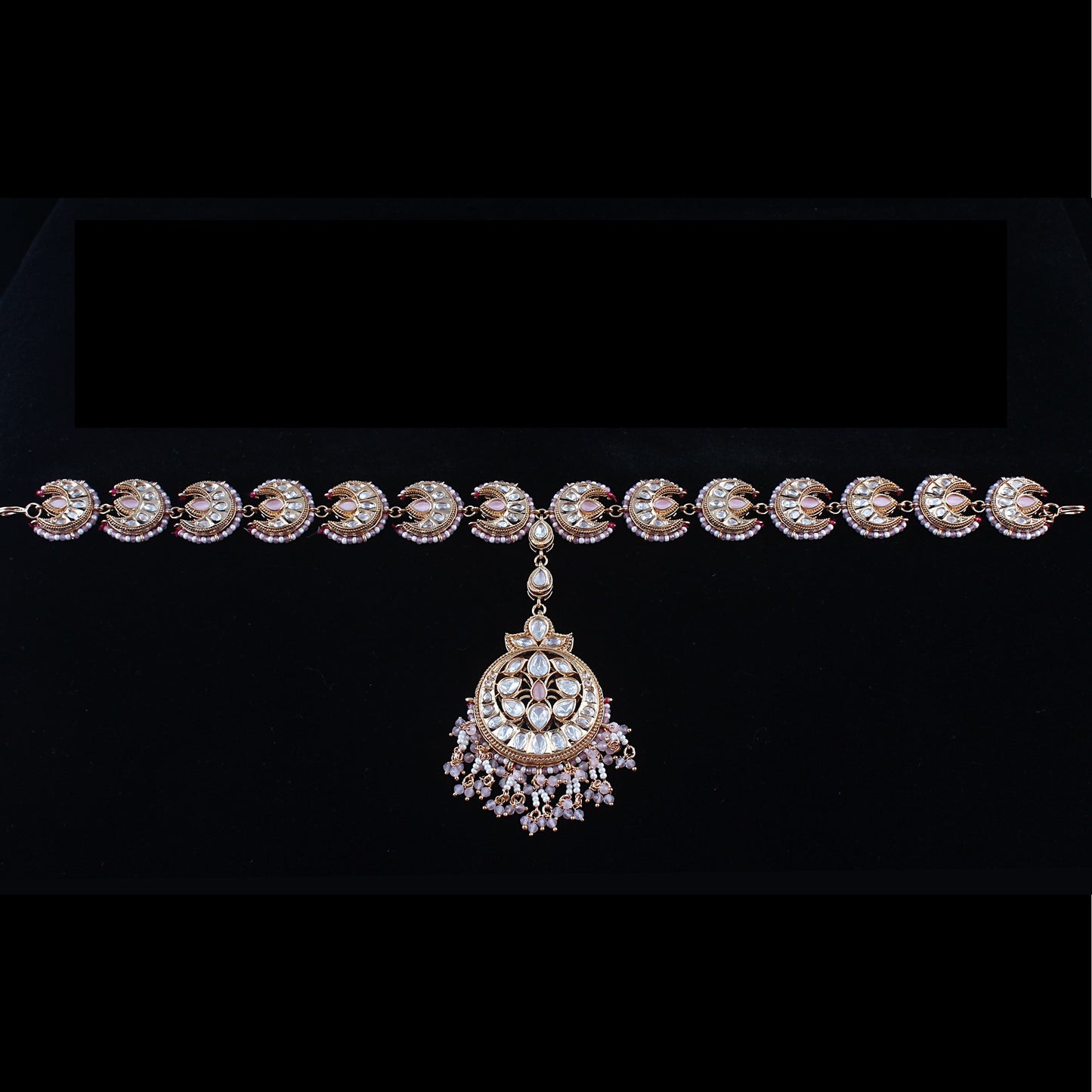 Chand Styled Kundan Mathapati