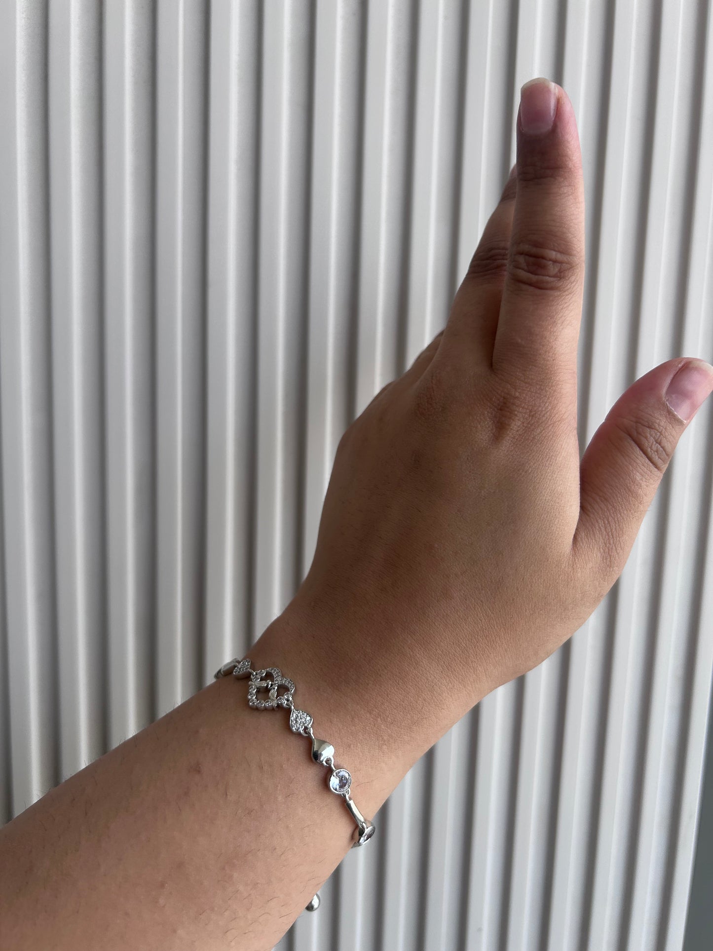 Sparkling Heart Bracelet