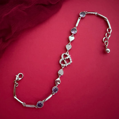 Sparkling Heart Bracelet