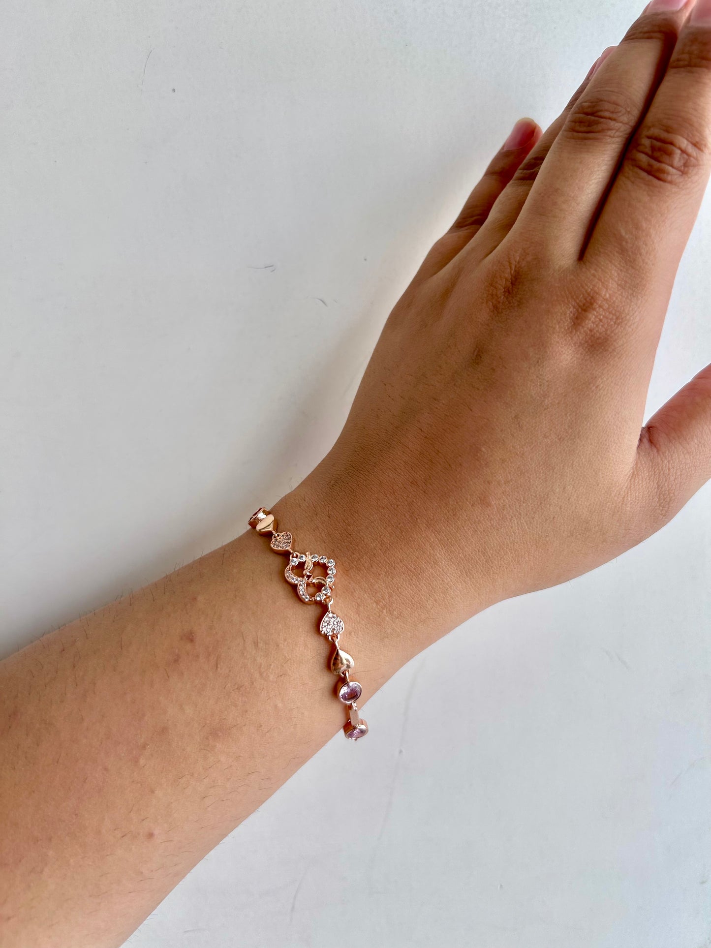 Sparkling Heart Bracelet