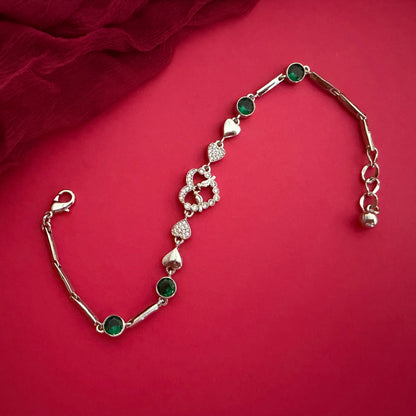 Sparkling Heart Bracelet