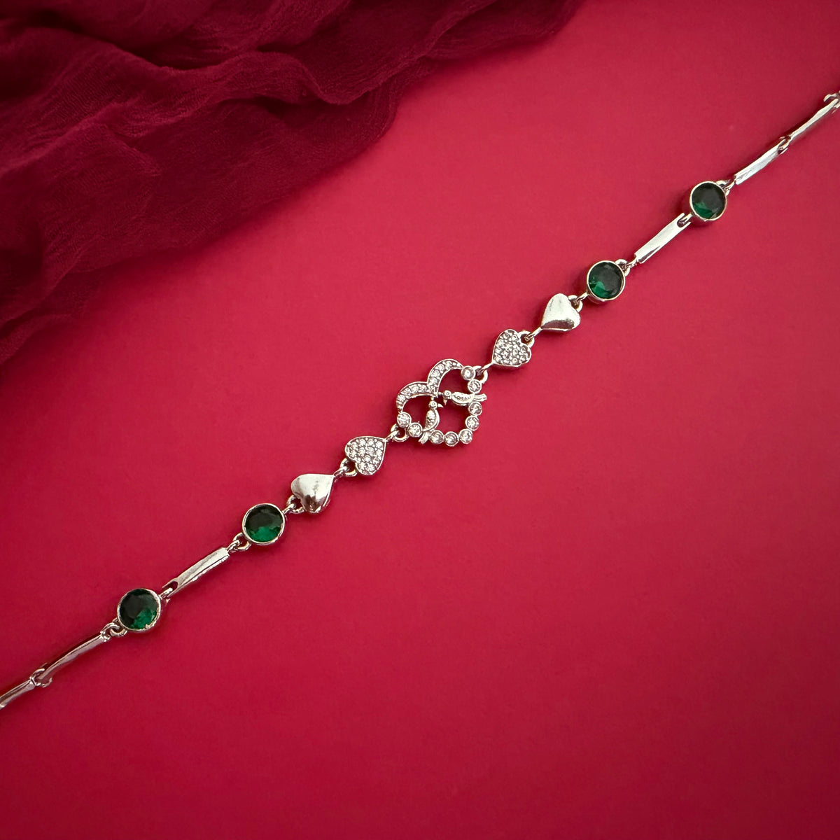 Sparkling Heart Bracelet