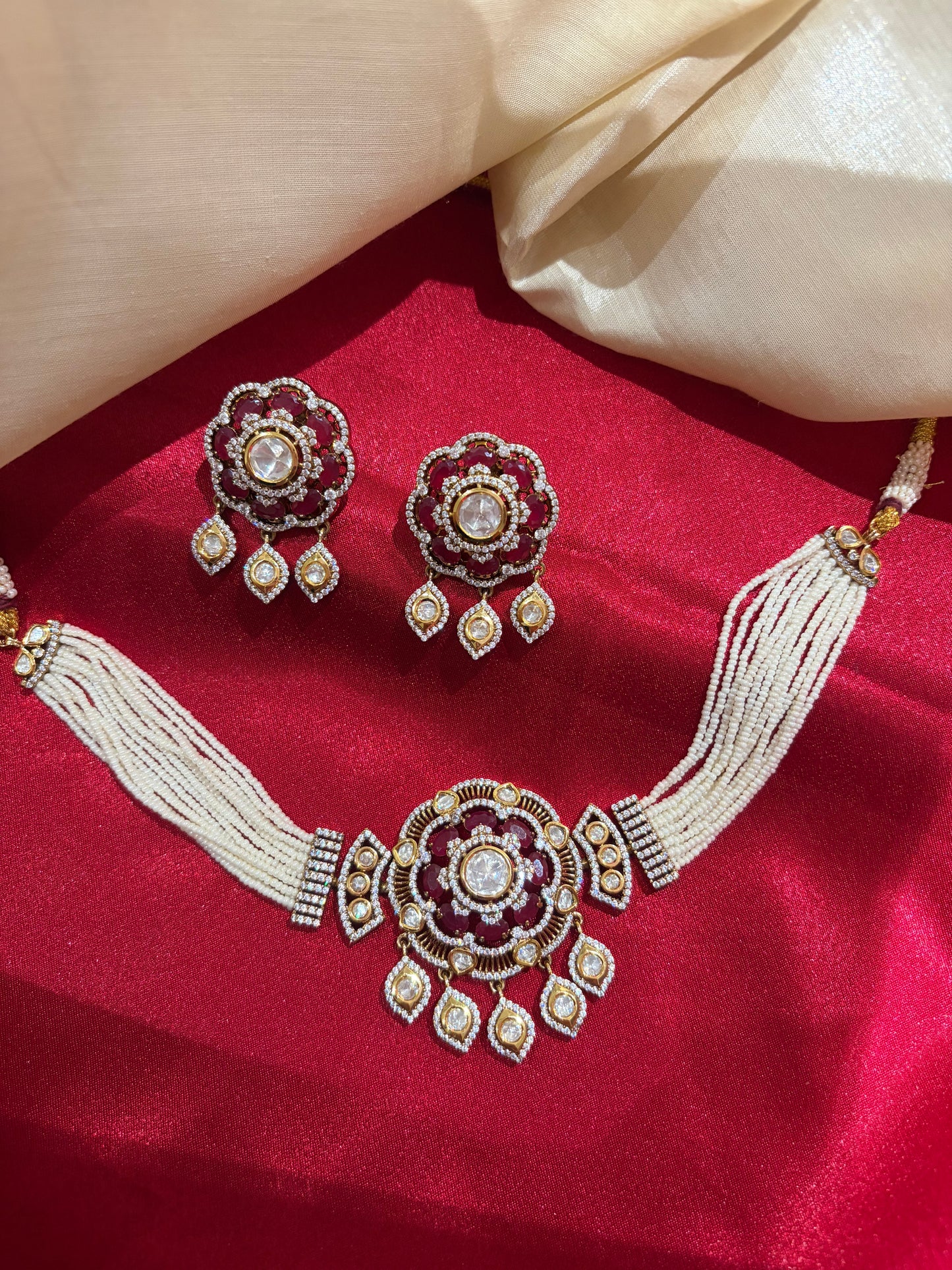 Blossom Choker Necklace Set