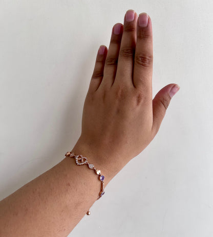 Sparkling Heart Bracelet