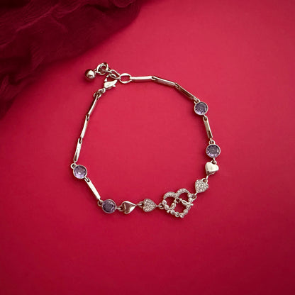 Sparkling Heart Bracelet