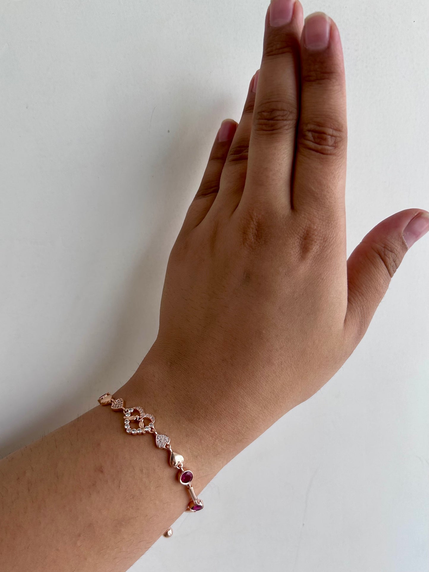 Sparkling Heart Bracelet