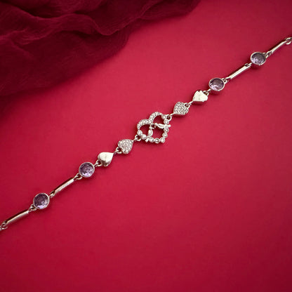 Sparkling Heart Bracelet