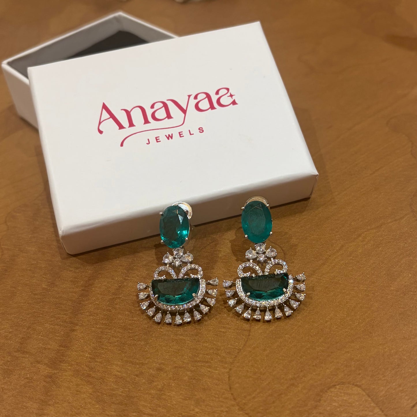 Verde Crescent Diamond Earrings