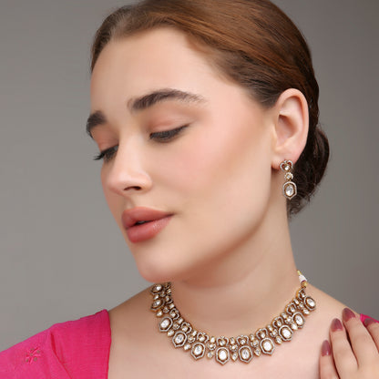 Nayantara Moissanite Necklace Set