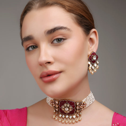 Rosara Choker Necklace Set