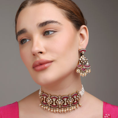 Ruhani Choker Necklace Set