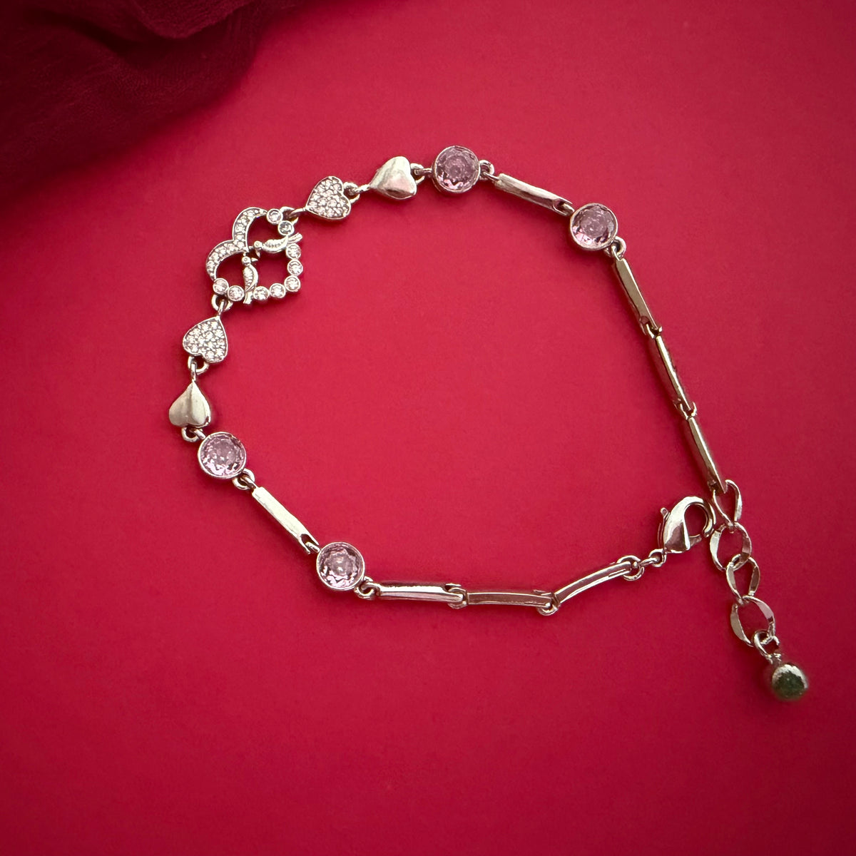 Sparkling Heart Bracelet