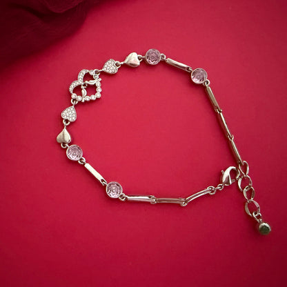 Sparkling Heart Bracelet