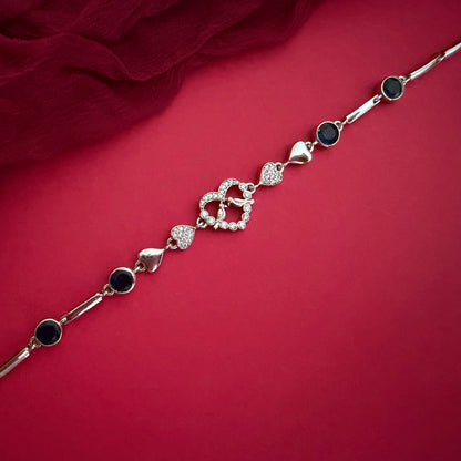 Sparkling Heart Bracelet