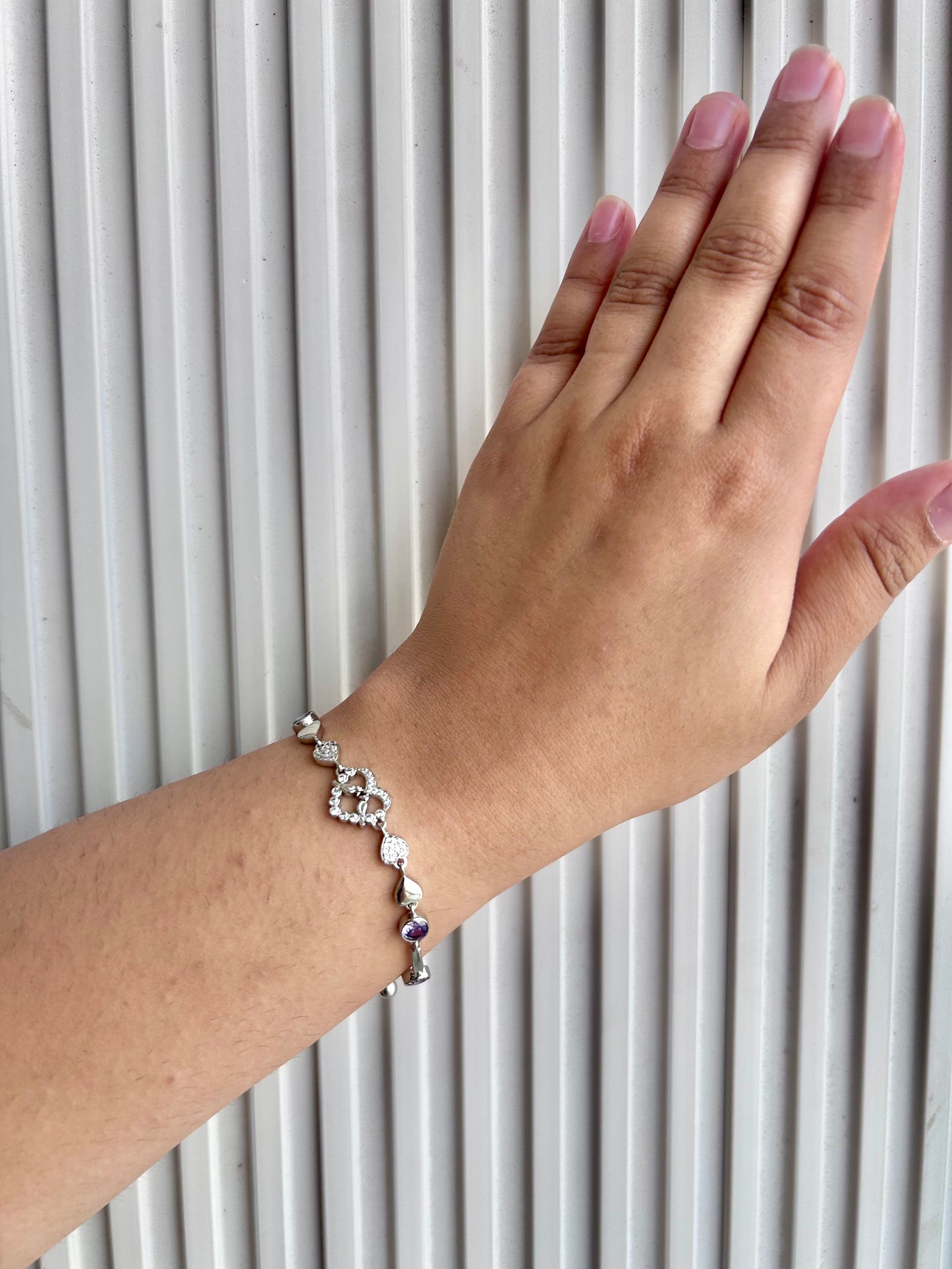 Sparkling Heart Bracelet