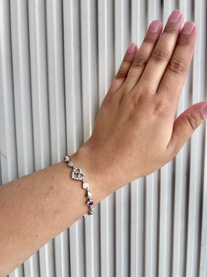 Sparkling Heart Bracelet