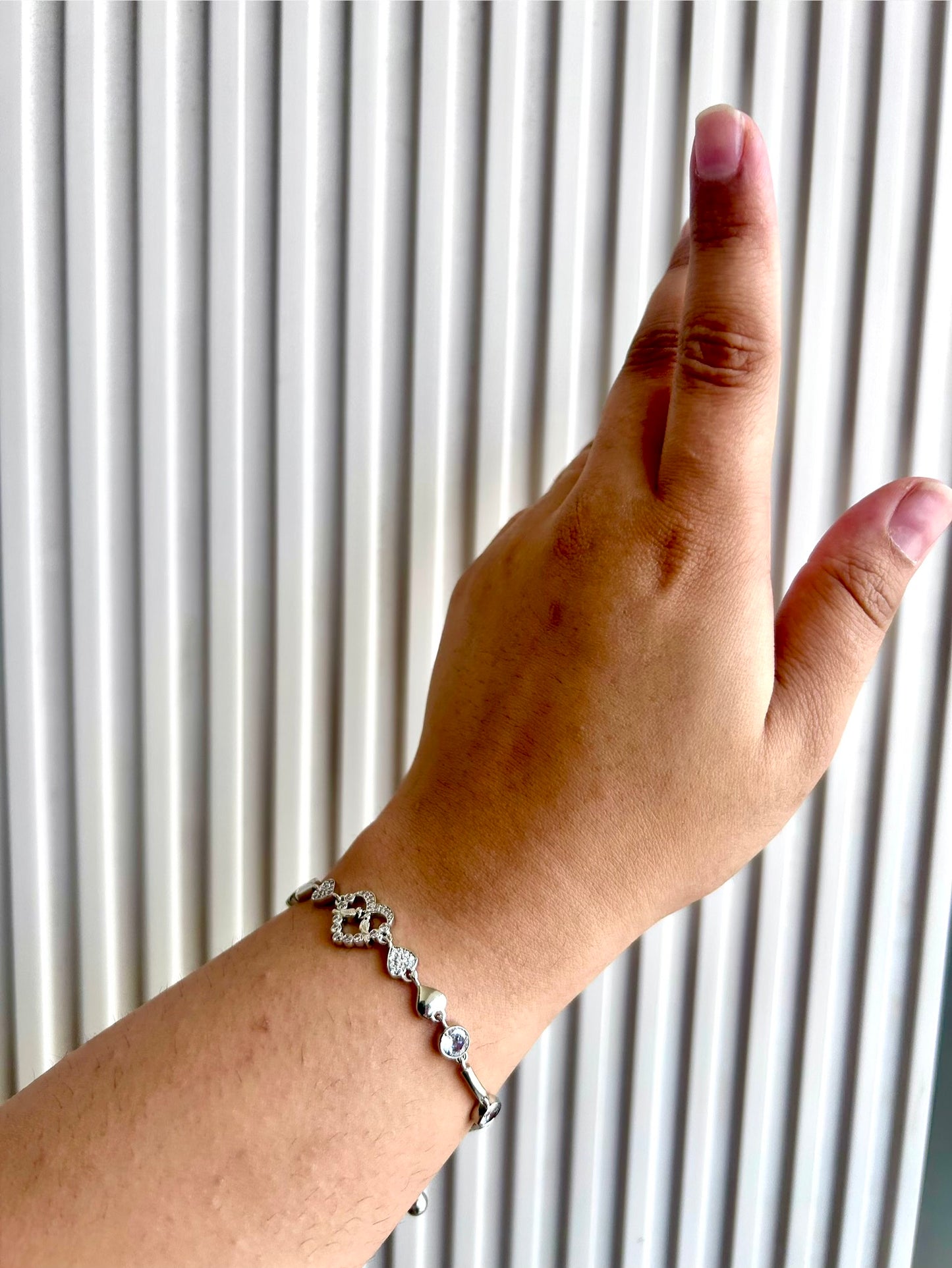 Sparkling Heart Bracelet