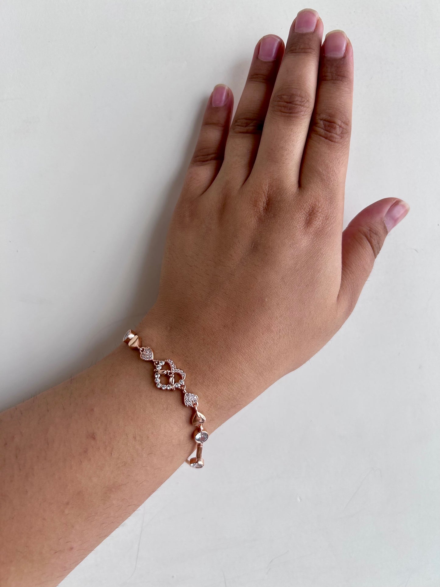 Sparkling Heart Bracelet