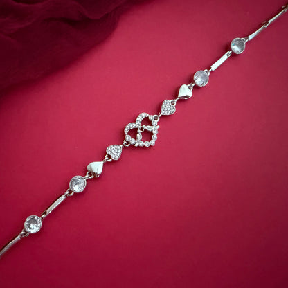 Sparkling Heart Bracelet
