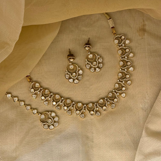 Bageecha Moissanite Necklace Set