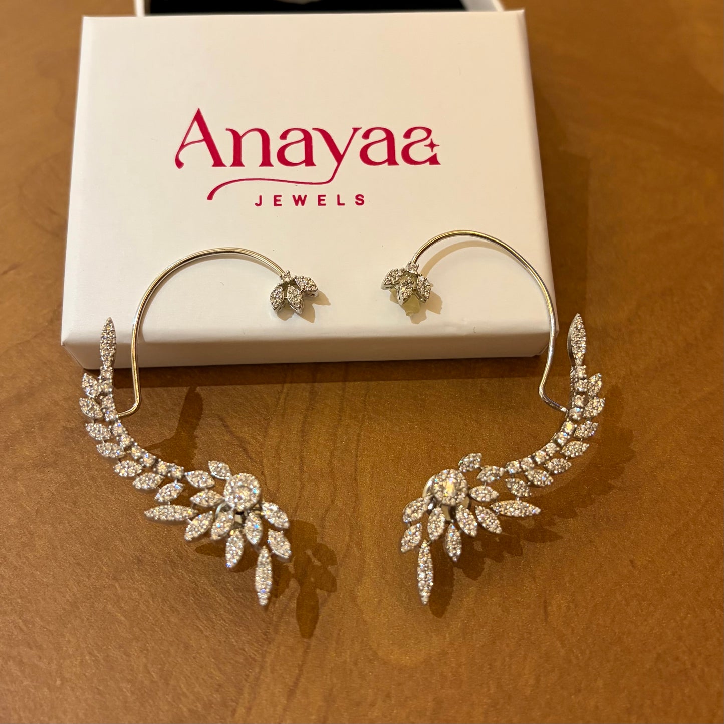 Opaline leaf Earcuffs