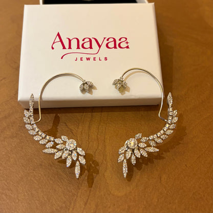 Opaline leaf Earcuffs