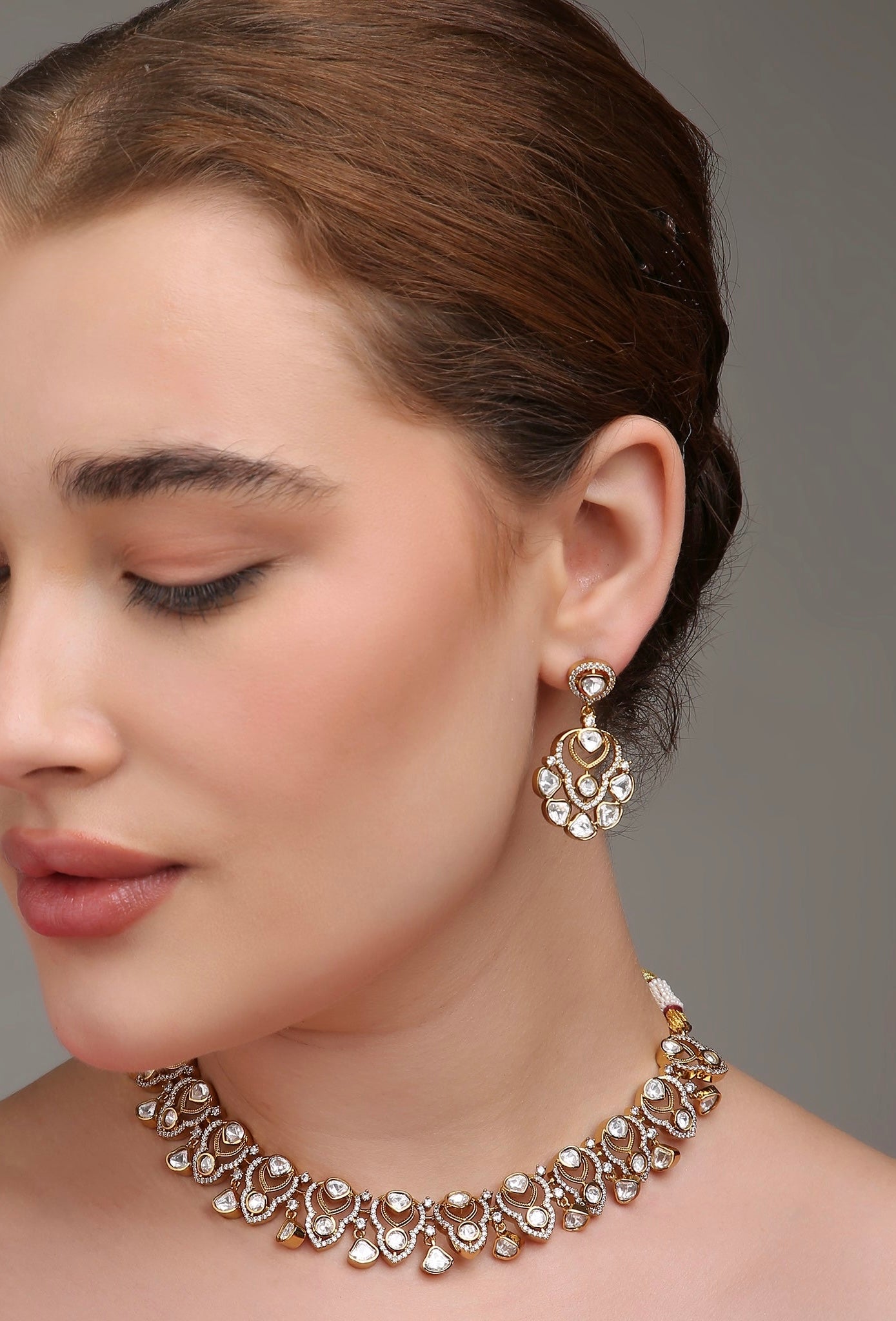 Bageecha Moissanite Necklace Set