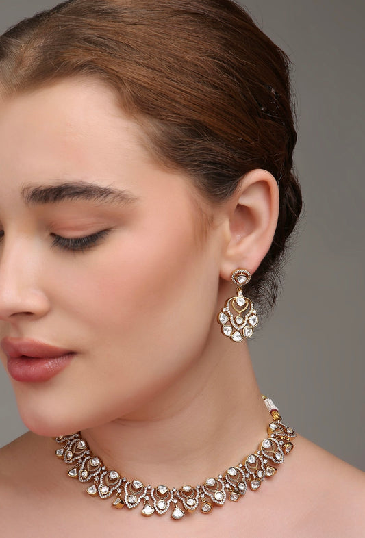 Bageecha Moissanite Necklace Set