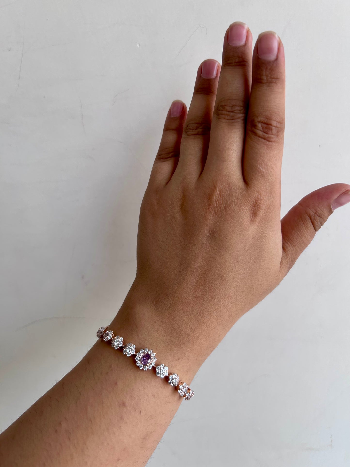 Zenia diamond studded bracelet