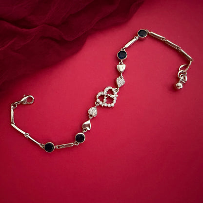 Sparkling Heart Bracelet
