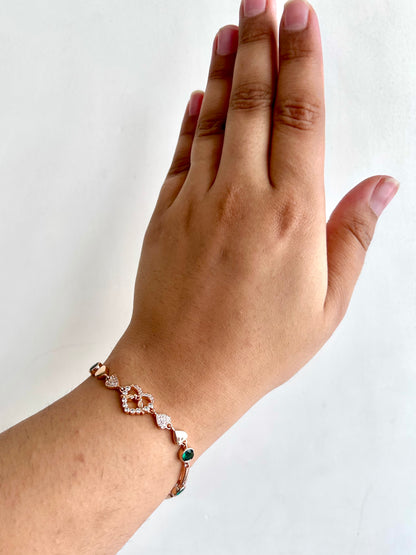 Sparkling Heart Bracelet