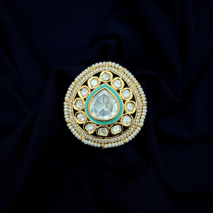 Aakar Kundan Ring