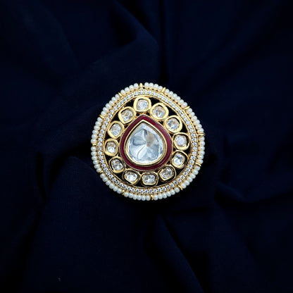 Aakar Kundan Ring