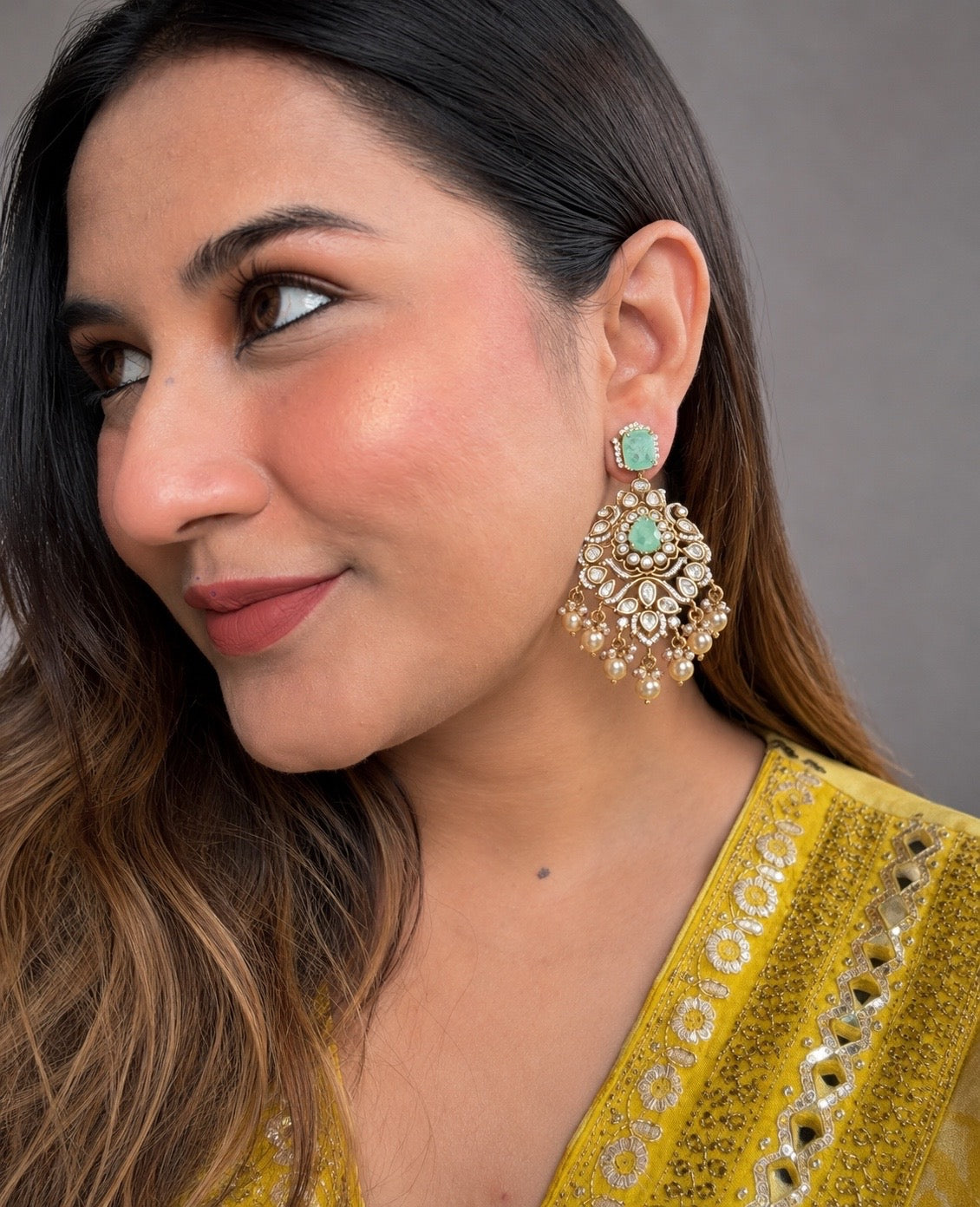 Reema Aqua Earrings