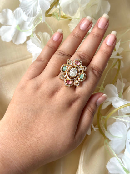 Rashi Polki Indian Ring