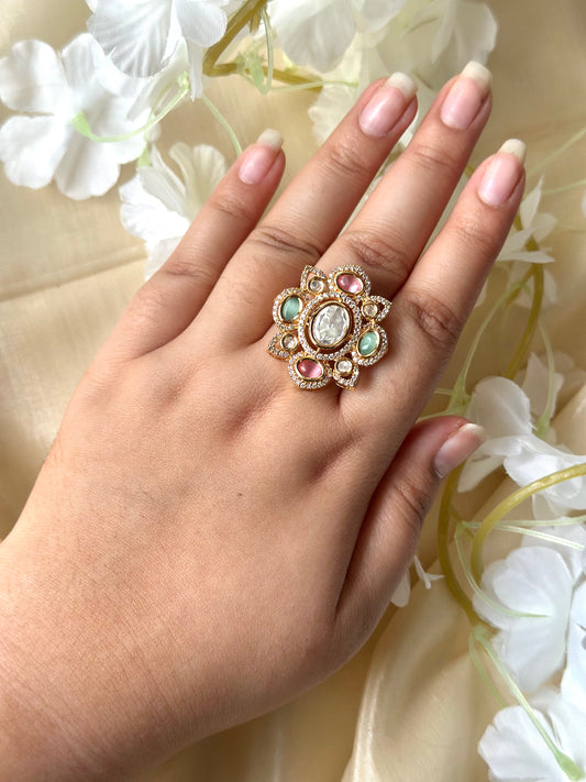 Rashi Polki Indian Ring