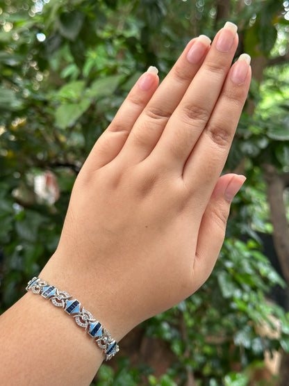 Zyra Silver Luxe Bracelet