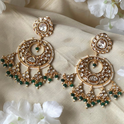 Naaira Pearl Chandbali Earrings