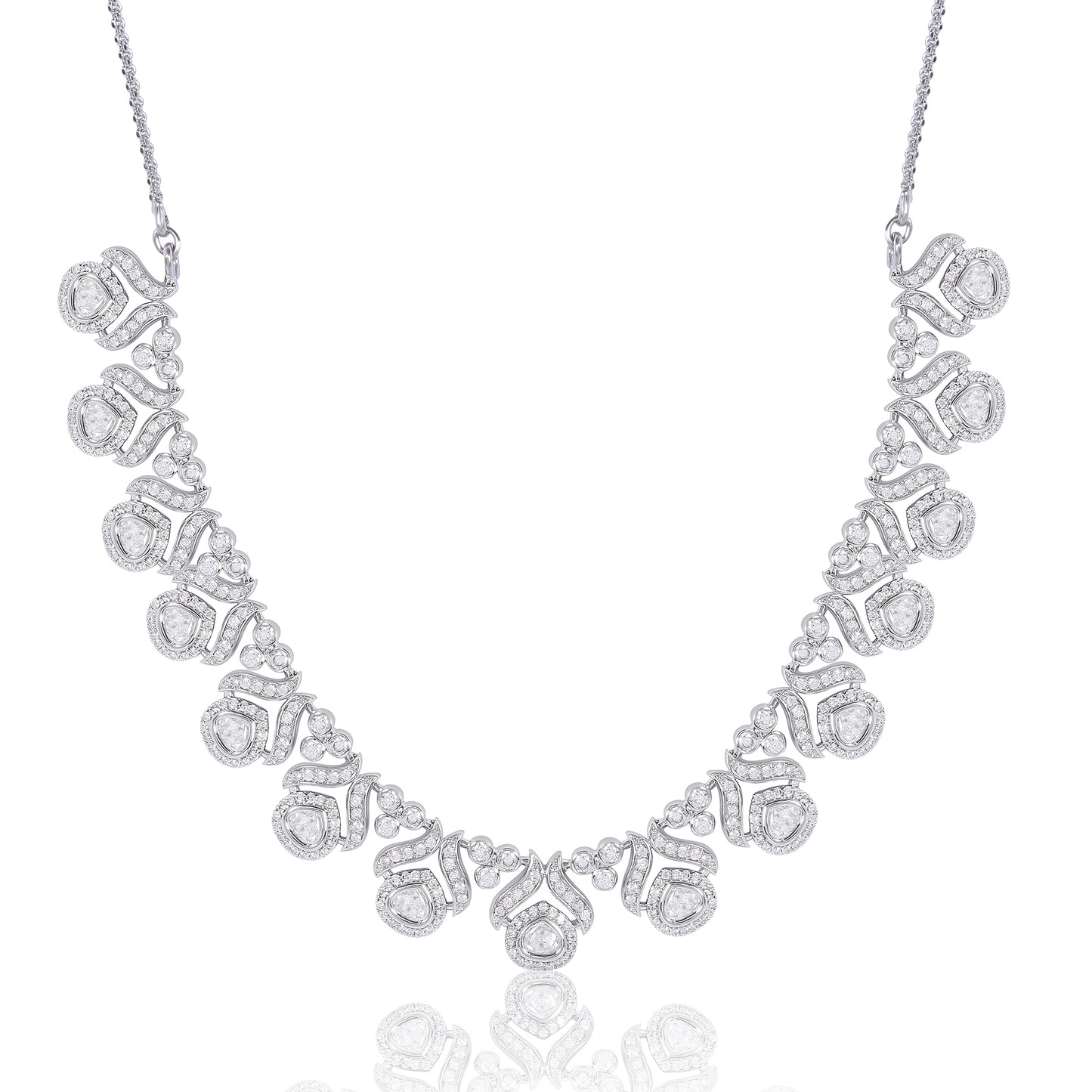 Elegant Silver Necklace Set