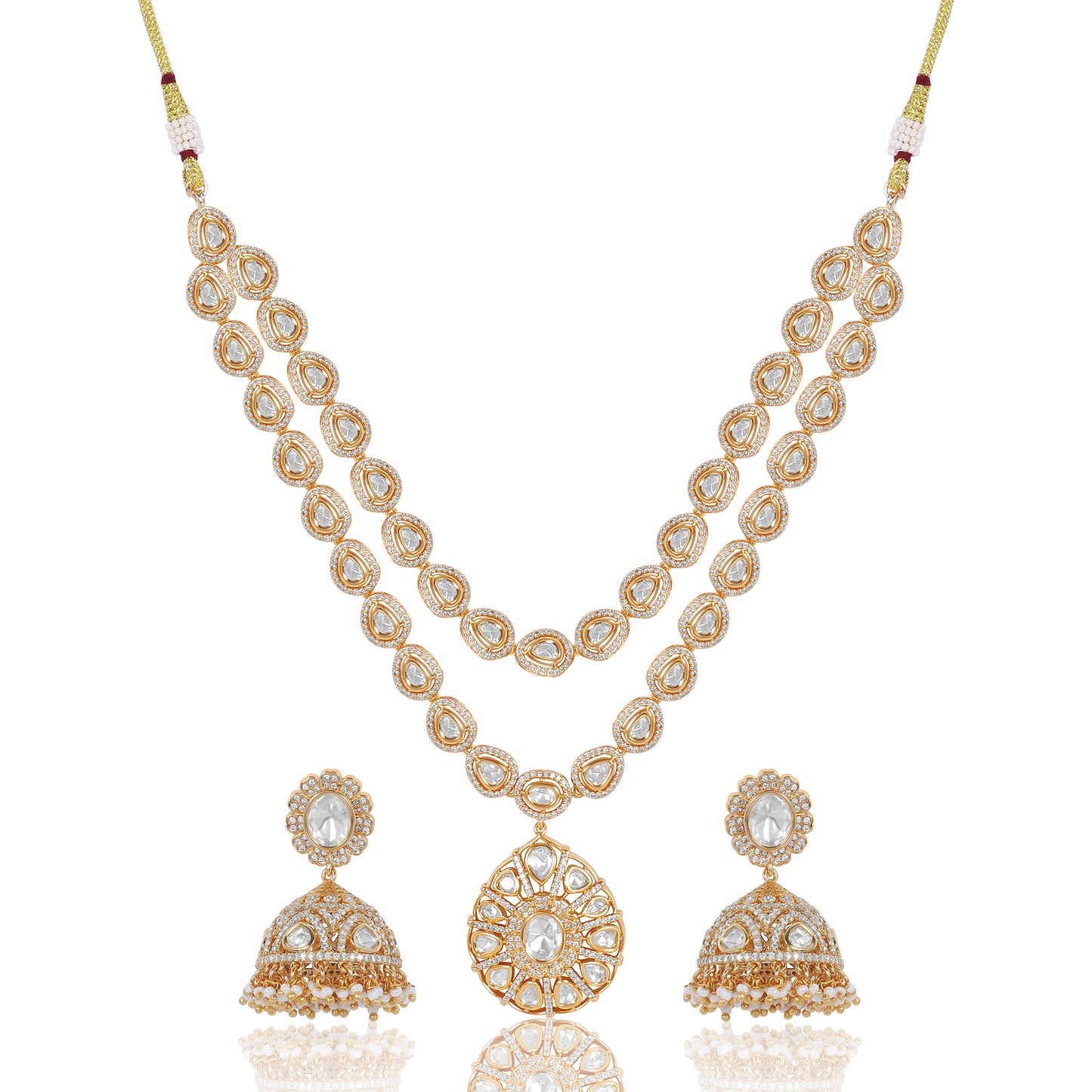 Double-Layer Kundan Necklace Set