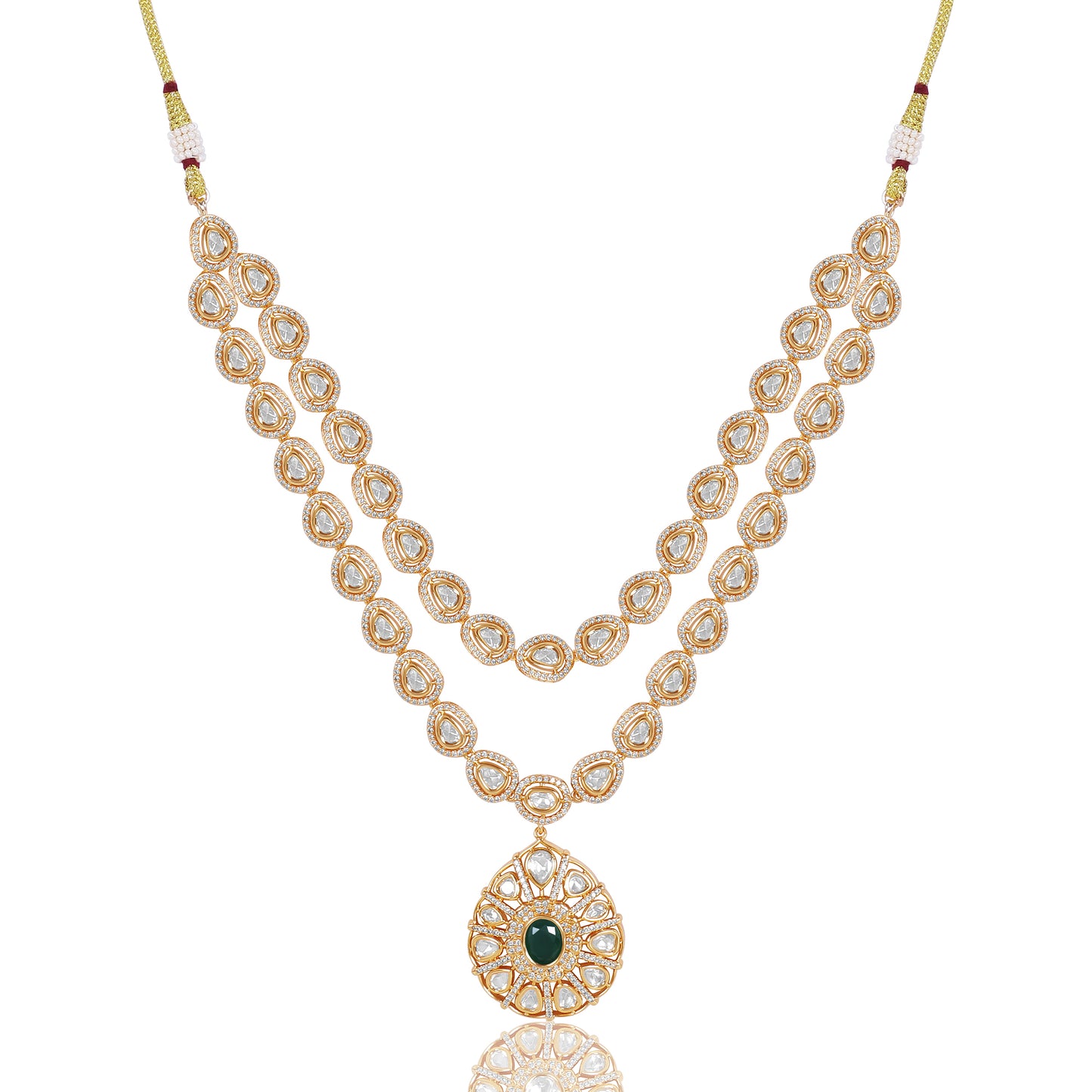 Double-Layer Kundan Necklace Set