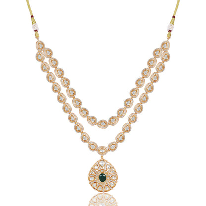 Double-Layer Kundan Necklace Set