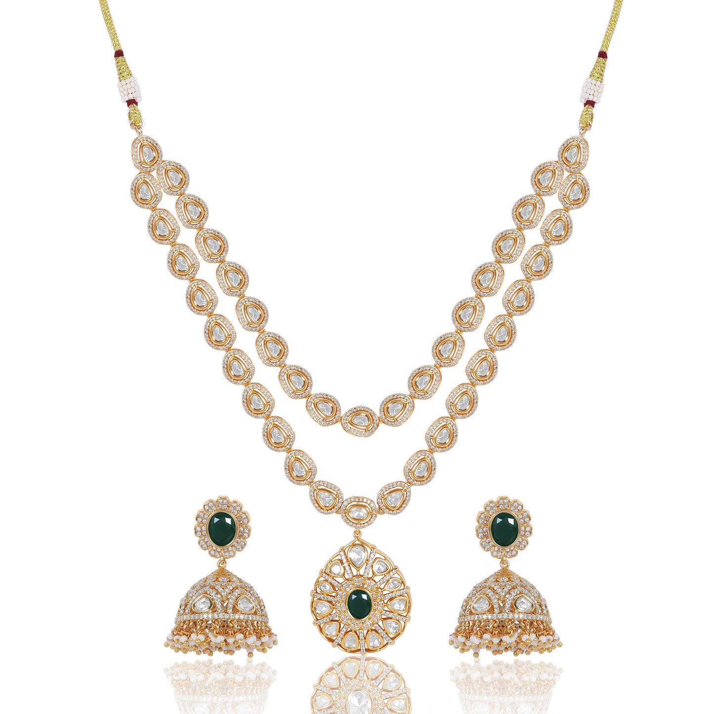 Double-Layer Kundan Necklace Set