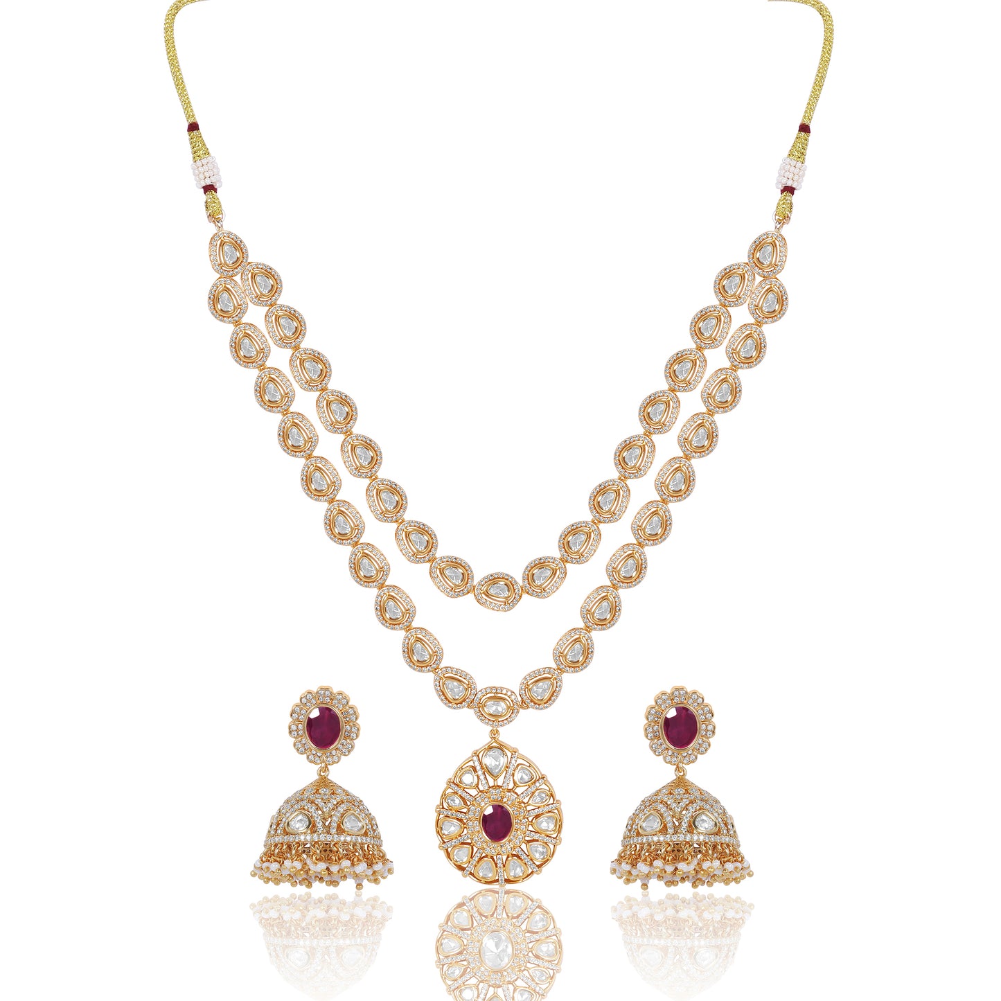 Double-Layer Kundan Necklace Set