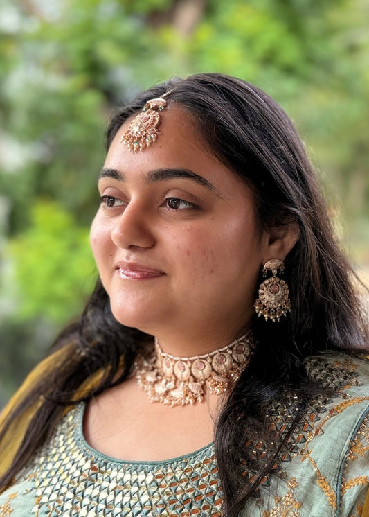 Amrapali Meenakari Choker set